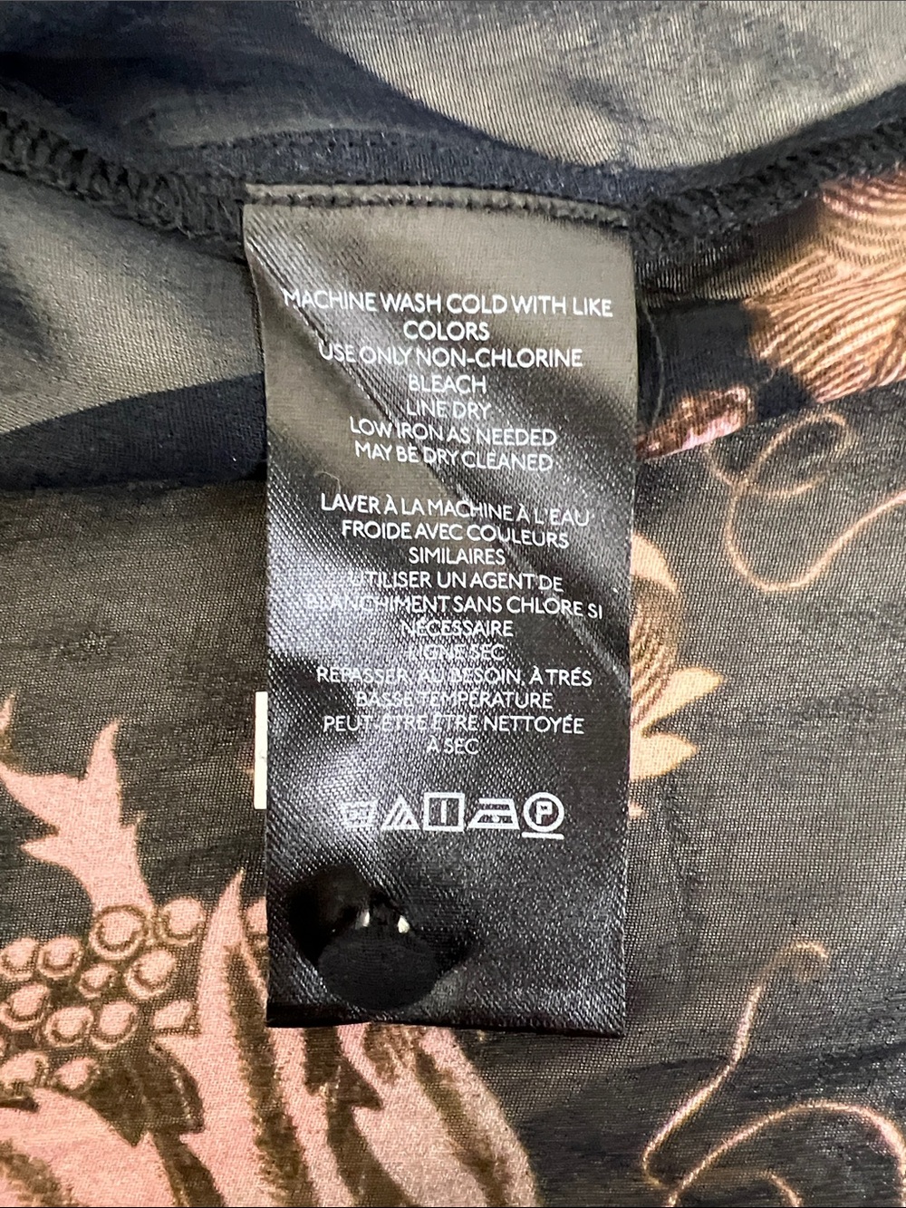 New Anthropologie Florence Balducci Pintuck Blouse Floral black motif Small - Picture 13 of 13